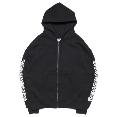 画像1: x CASPER / Flames Logo Zip Hoodie Black