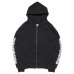 画像1: x CASPER / Flames Logo Zip Hoodie Black (1)