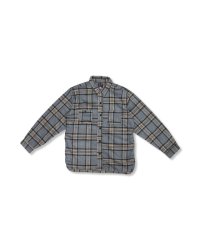 Flannel Work Shirts Gray Plaid