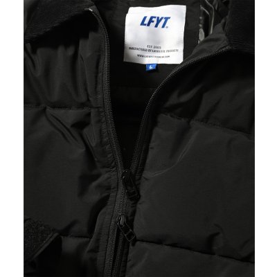 画像4: Corduroy Collar Puffer Jacket Black