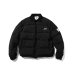 画像1: Corduroy Collar Puffer Jacket Black (1)