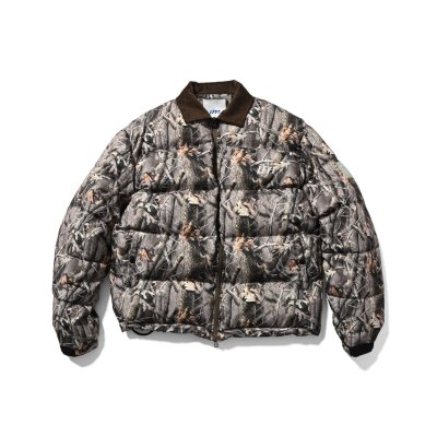 画像1: Corduroy Collar Puffer Jacket Realtree