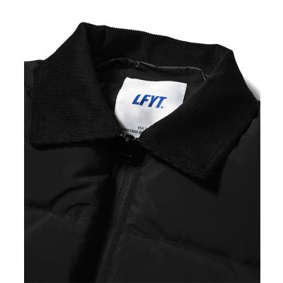 画像3: Corduroy Collar Puffer Jacket Black