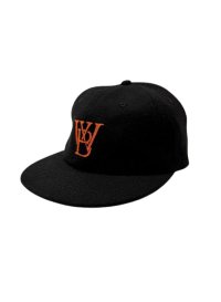 Classic WB Logo Wool Cap Black/Orange