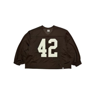 画像1: 42 Mesh Football LS Shirts Brown