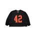 画像1: 42 Mesh Football LS Shirts Black/Orange (1)