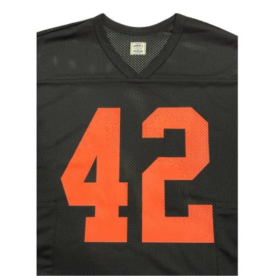 画像2: 42 Mesh Football LS Shirts Black/Orange