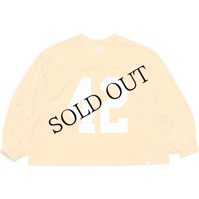 画像1: 42 Mesh Football LS Shirts Yellow