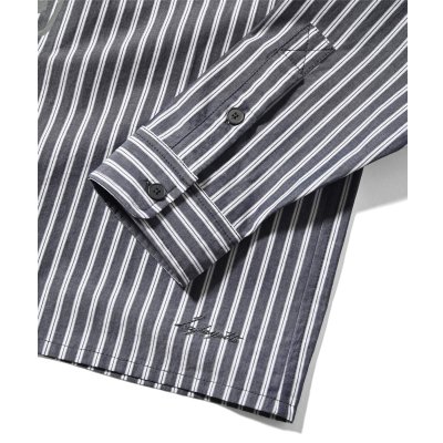 画像5: STRIPE ROSE SHIRT Black