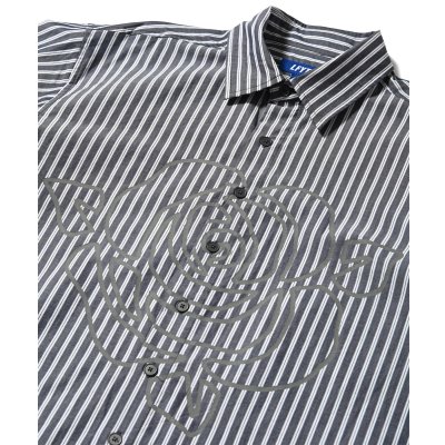 画像3: STRIPE ROSE SHIRT Black