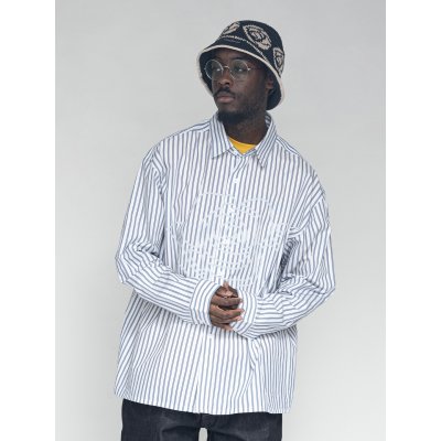 画像9: STRIPE ROSE SHIRT Black