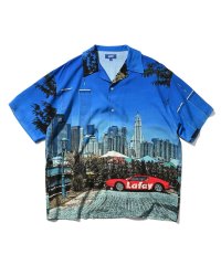 CITYSCAPE Allover Pattern Shirt Blue