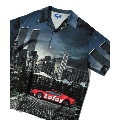 画像3: CITYSCAPE Allover Pattern Shirt Black