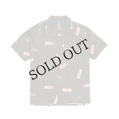 画像1: x RAW / Papers Open Collar Shirt Brown
