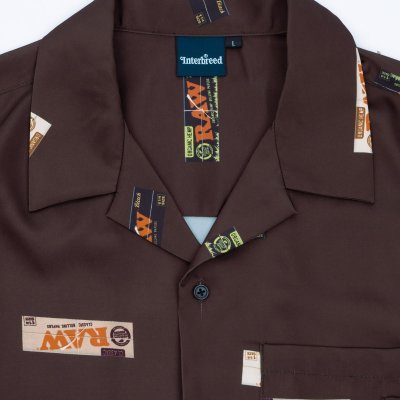 画像2: x RAW / Papers Open Collar Shirt Brown