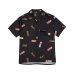 画像1: x RAW / Papers Open Collar Shirt Black (1)