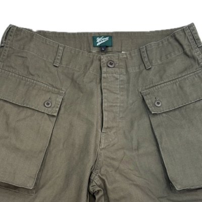 画像2: W-44 Herringbone Cargo Pants Olive