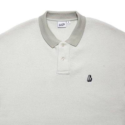画像2: WAFFLE POLO SHIRT Natural