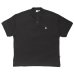 画像1: WAFFLE POLO SHIRT Black (1)