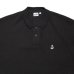 画像2: WAFFLE POLO SHIRT Black (2)