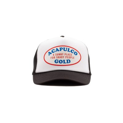 画像1: Ovel Logo Trucker Cap Black