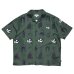 画像1: KB CATS OPEN COLLAR SHIRT Green (1)
