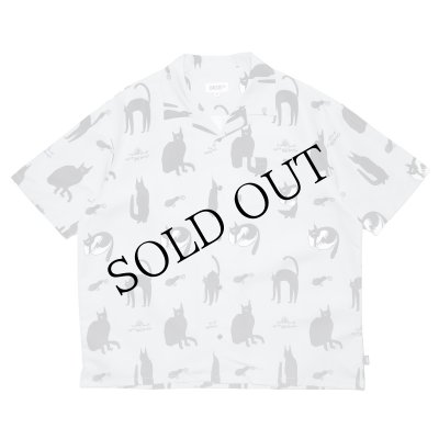 画像1: KB CATS OPEN COLLAR SHIRT Gray
