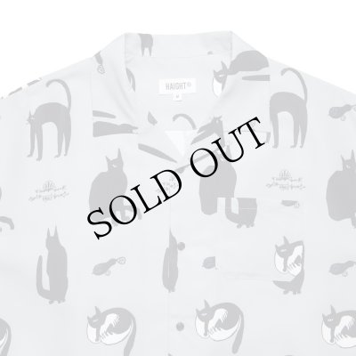 画像2: KB CATS OPEN COLLAR SHIRT Gray