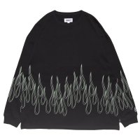 FLAMES LS Tee Black