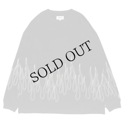 画像1: FLAMES LS Tee Black