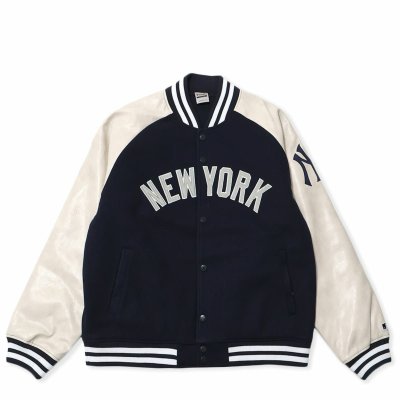 画像1: NEW YORK YANKEES Logo Melton Stadium Jacket