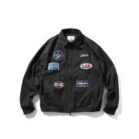 RACING PATCH WORK JACKET Black
