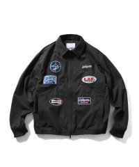 RACING PATCH WORK JACKET Black