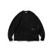 画像1: WAFFLE THERMAL L/S Tee Black (1)