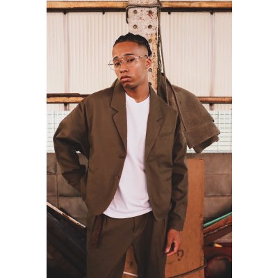 画像10: Herringbone 2BTN Wide Sleeve Jacket Olive