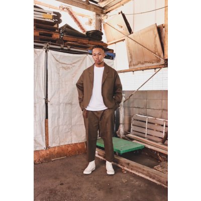 画像11: Herringbone 2BTN Wide Sleeve Jacket Olive