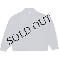 Herringbone 2BTN Wide Sleeve Jacket Navy