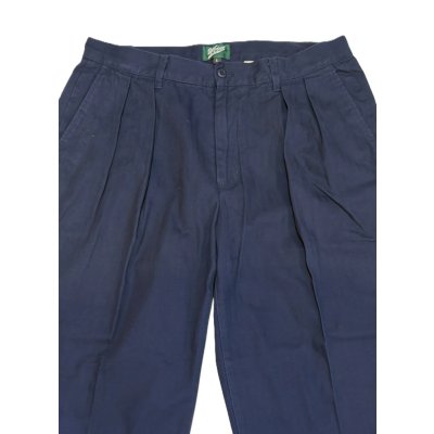 画像2: 2Tuck Herringbone Trouser Navy