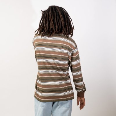 画像9:  French Terry Striped Tee Brown