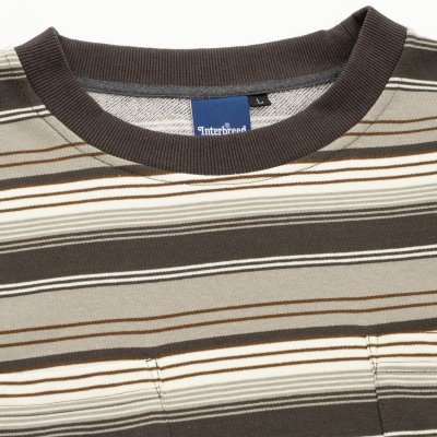 画像2:  French Terry Striped Tee Charcoal