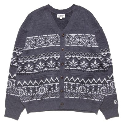 画像1: SMOKERS CARDIGAN Gray