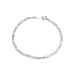 画像1: Figaro Silver Chain Bracelet (1)