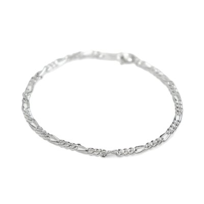 画像2: Figaro Silver Chain Bracelet