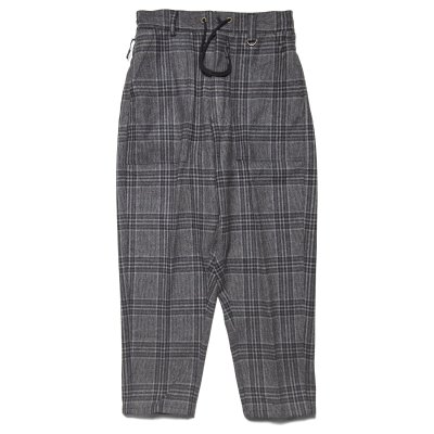 画像1: Flannel Baker Pants Gray