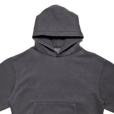 画像2: Pigment Dyed Plain Hoodie Chacoal