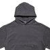 画像2: Pigment Dyed Plain Hoodie Chacoal (2)