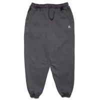 Pigment Dyed Plain Sweat Pants Chacoal