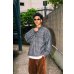 画像8: Flannel Half Zip Shirt Gray (8)