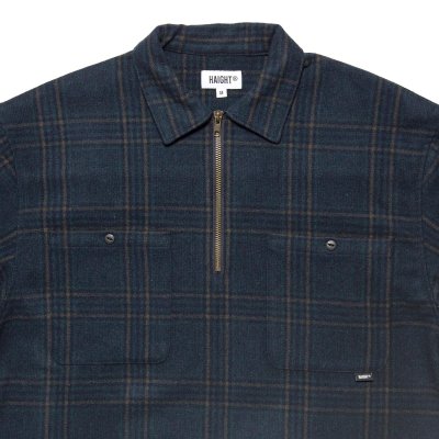 画像2: Flannel Half Zip Shirt Black Watch
