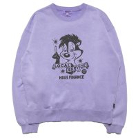 LOCAL SERVICE PIGMENT DYE SWEAT ft. GRINDLODGE Light Purple